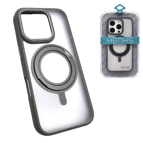 Чехол-крышка henks play magsafe для iphone 16 pro max серый
