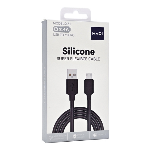 Кабель usb madi x21 micro черный 