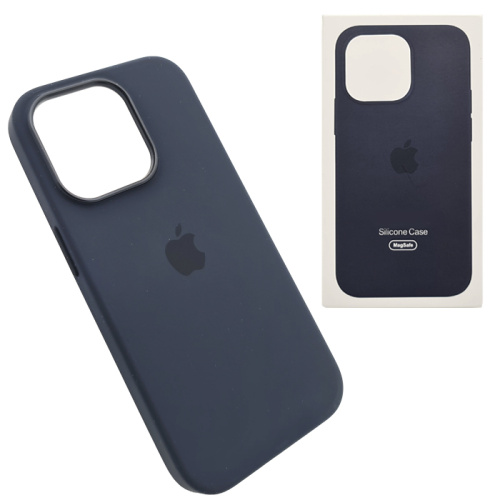 Чехол-крышка silicone case magsafe для iphone 13pro темно-синий