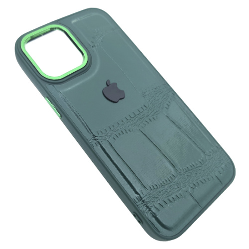 Чехол-крышка beauty croco для iphone 13 pro max зеленый