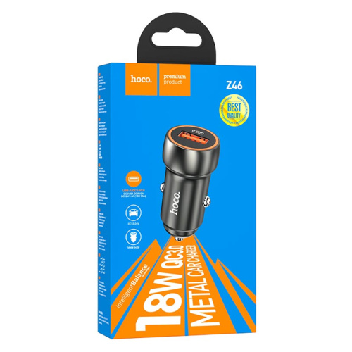 Азу hoco z46 (usb/qc3.0) серебристый