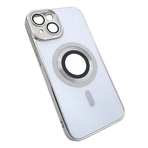 Чехол-силикон magnetic cam protect для iphone 13 белый