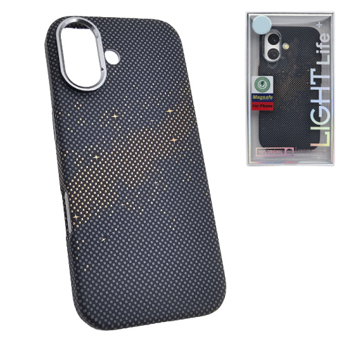 Чехол-крышка #47 light pixel star (magsafe) для iphone 17 серый