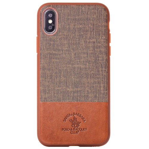 Чехол-крышка santa barbara virtuoso iphone xr (6.1) коричневая