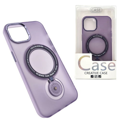 Чехол-крышка fech&design с держателем для iphone 13 фиолетовый