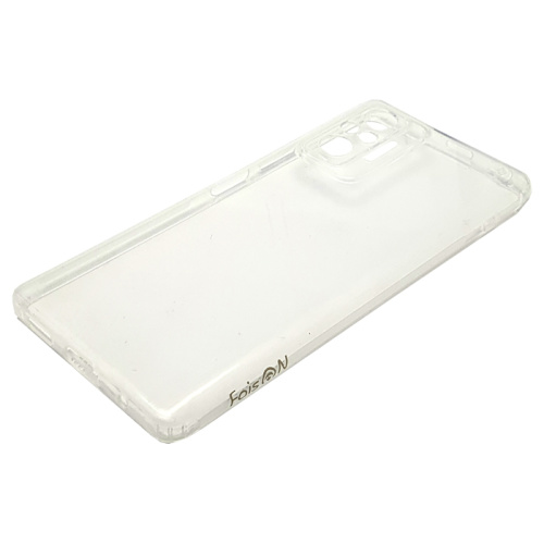 Чехол силиконовый faison для xiaomi note 10 pro, ca-14, light, тонкий, прозрачный, глянцевый