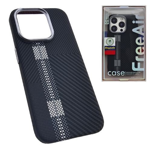 Чехол-крышка free air duo line (magsafe) для iphone 15 pro серо-белый