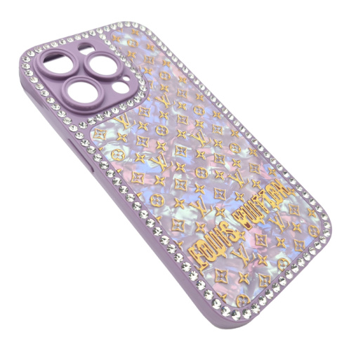 Чехол-силикон louis vuitton для iphone 14 pro сиреневый