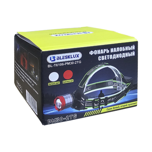 Фонарь налобный bleslux bl-6106-pm30-2tg