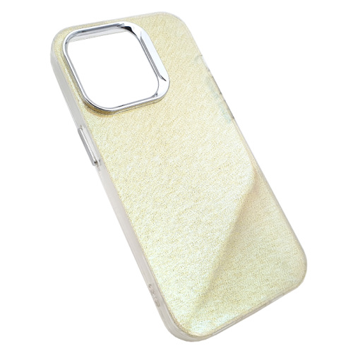 Чехол-крышка shine & glitters для iphone 14 pro max желтый