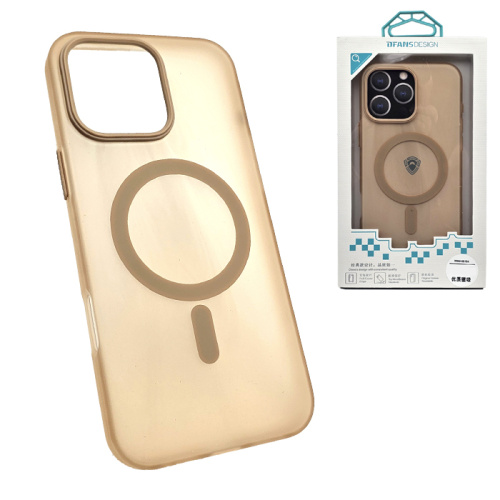 Чехол-крышка dfans design matte для iphone 16 pro золотой