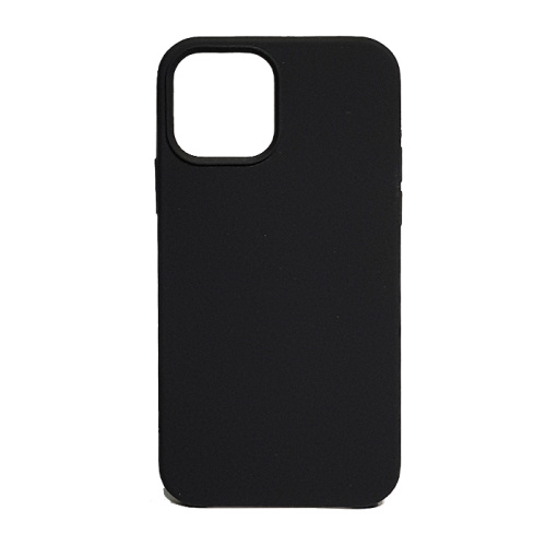 Чехол-силикон silicone case без лого iphone 12 mini черный