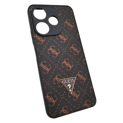 Чехол-крышка guess (2) для xiaomi redmi 13c темно-коричневый