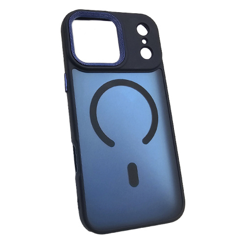 Чехол-крышка #83 magnetic collection mil-std для iphone 17 pro max синий