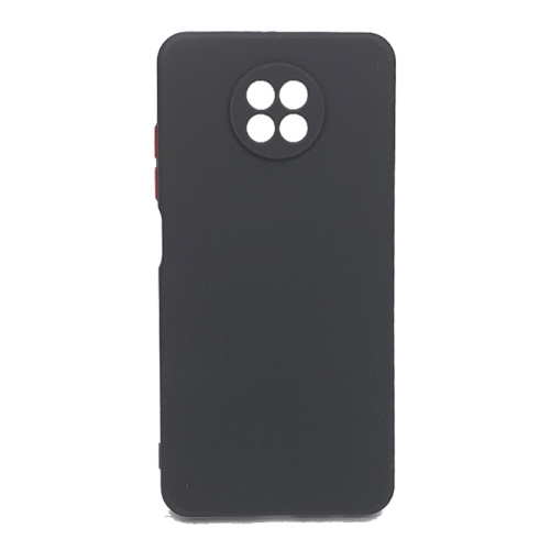 Чехол силиконовый faison для xiaomi note 9t, mild, тонкий, непрозрачный, матовый, цвет: чёрный