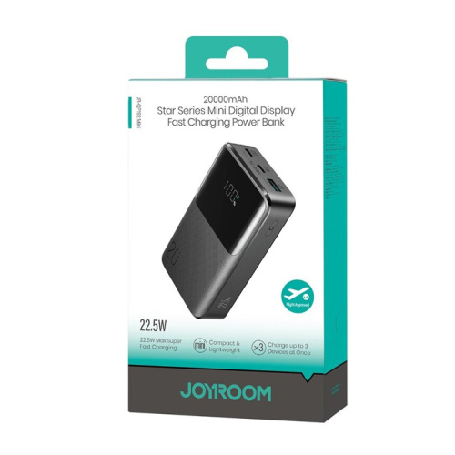 Пзу joyroom jr-qp192 20000mah (22.5w) черный
