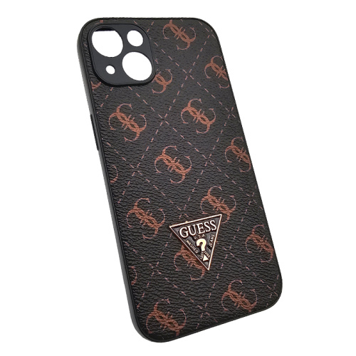 Чехол-крышка guess (2) для iphone 13 темно-коричневый