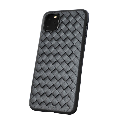 Чехол-силикон плетенка для iphone 12 pro max (6.7) черный
