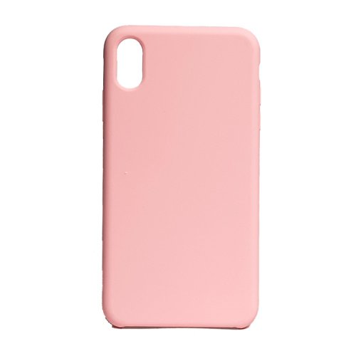 Чехол-силикон silicone case без лого iphone xs max светло-розовый