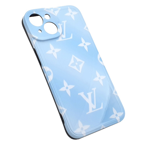 Чехол-силикон full print brends для iphone 14 голубой