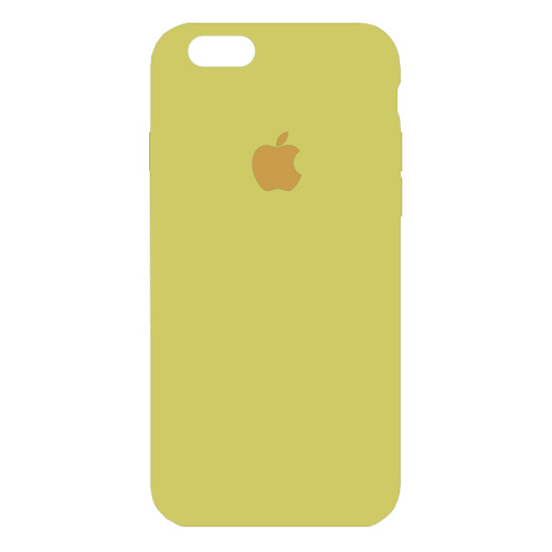 чехол-силикон silicone case NEW для iphone 6/6S zxc43 желтый  