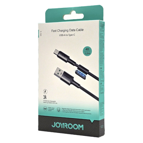 Кабель joyroom u/c s-a50 (3a/1.2m) черный