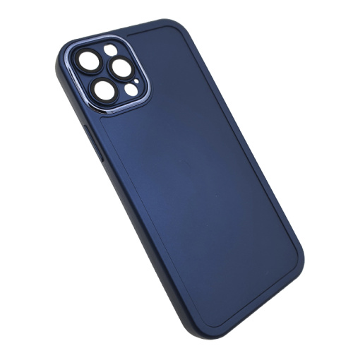 Чехол-силикон ycaden meta с закрытой камерой для iphone 12 pro max синий
