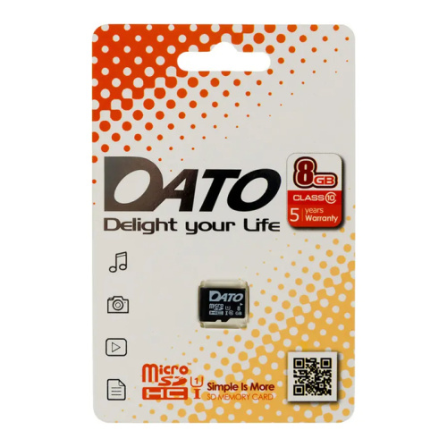 Micro sd 8gb dato class 10 без адаптера