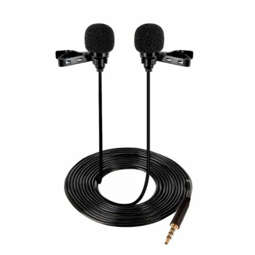 Микрофон петличный candc dc-c6dm (2микрофона) черный