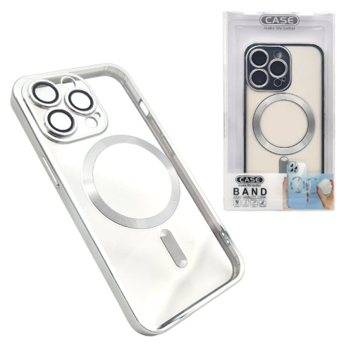 Чехол силикон case make life better magnetic для iphone 13 pro белый