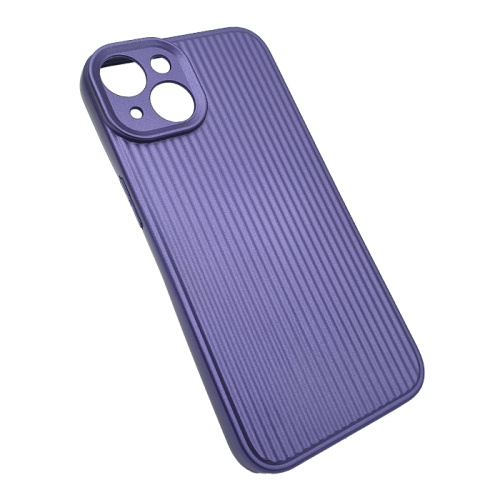 Чехол-силикон ycaden fluted для iphone 14 фиолетовый