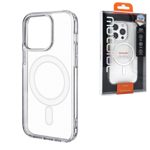 Чехол-крышка mutural jingtou series (magsafe) для iphone 15 pro прозрачный