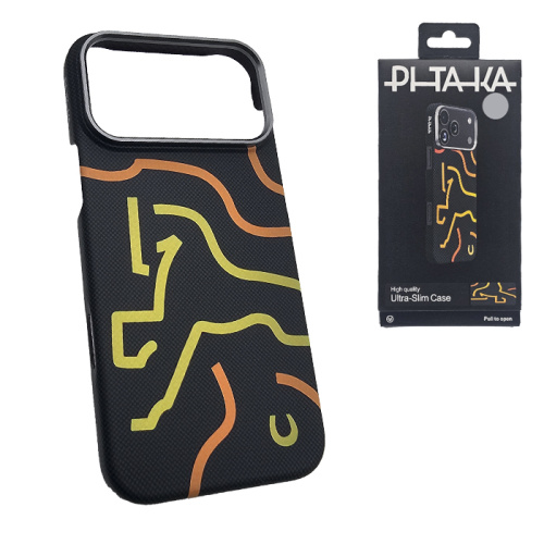 Чехол-крышка #95 pitaka (km-112) horse big iphone 17/18 pro черный