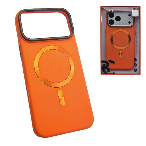 Чехол-крышка #11 bigs silicone magsafe для iphone 17 pro max оранжевый
