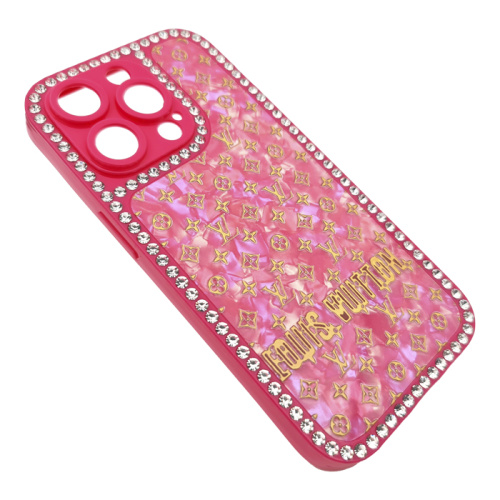 Чехол-силикон louis vuitton для iphone 14 pro розовый