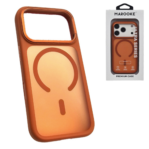 Чехол-крышка marooke m12 magnetic для iphone 17 pro max оранжевый