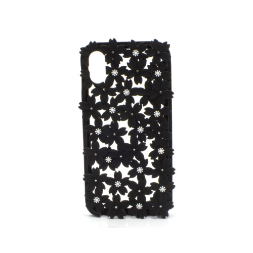 Чехол-силикон ромашка new iphone x черная