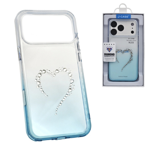 Чехол-крышка #67 j-case diamond iphone 17 pro max голубой