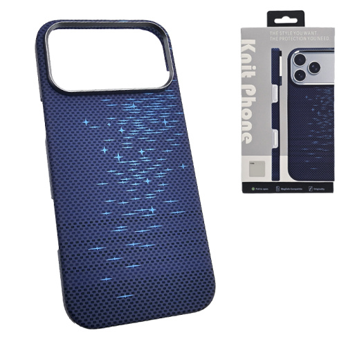 Чехол-крышка knit magsafe (box) для iphone 17 pro starry sky синий