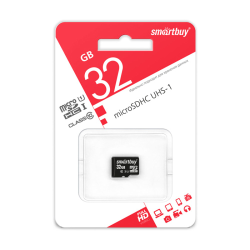 Micro sd 32gb smartbuy class10 uhs-i без адаптера