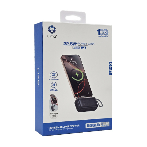 Пзу lito lp10 10000mah 22.5w черная