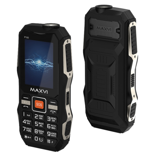 Тел.maxvi p100 черный (eac)