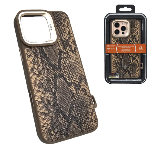 Чехол-крышка kajsa glamorous snake pattern 2 для iphone 16 pro max пустынный