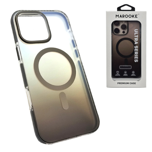 Чехол-крышка marooke m06 градиент для iphone 15 pro темно-коричневый