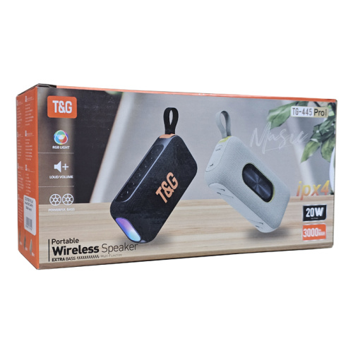 Колонка t&g tg-445 pro 3000mah черная