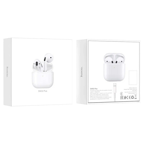 Hoco tws ew03 plus белые