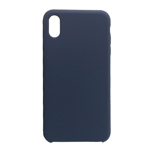 Чехол-силикон silicone case без лого iphone xs max синий