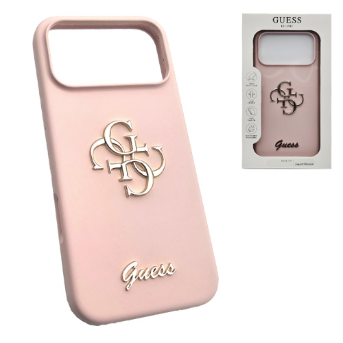 Чехол-крышка #33 guess liquid для iphone 17 pro max розовый (xsc4gsmp)