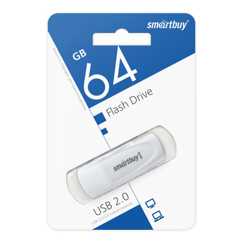 64gb usb smartbuy scout белая