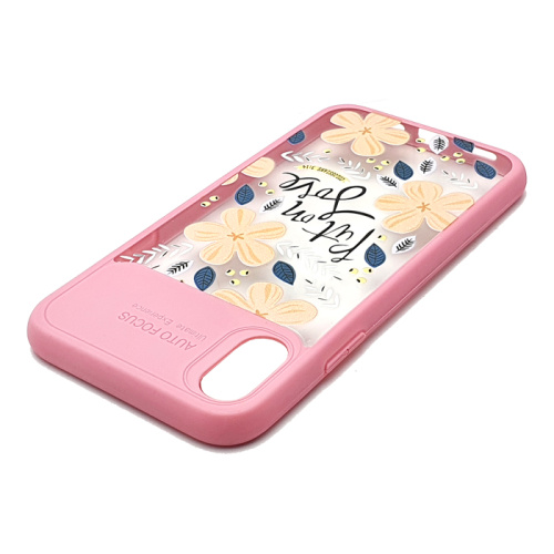 Чехол-крышка poppy гибрид iphone x розовая